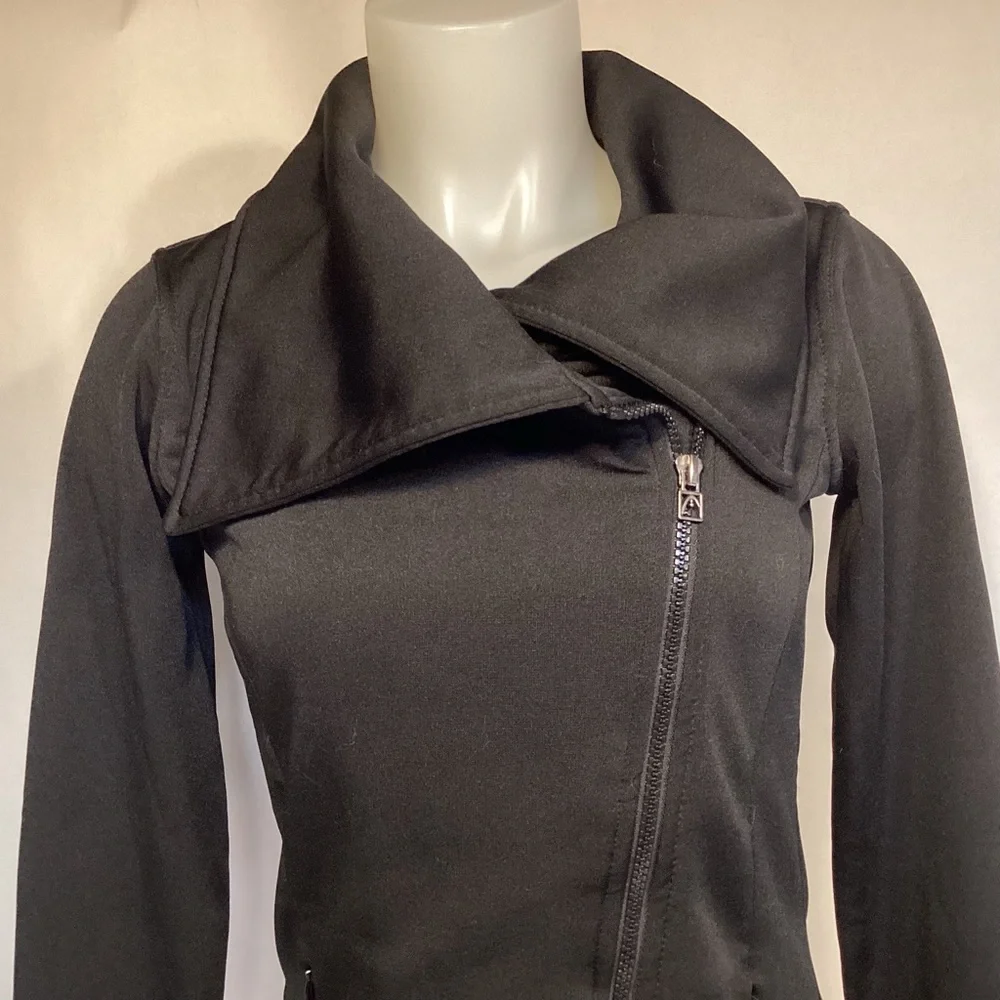 HEAD Womens black tennis jacket full zip size small